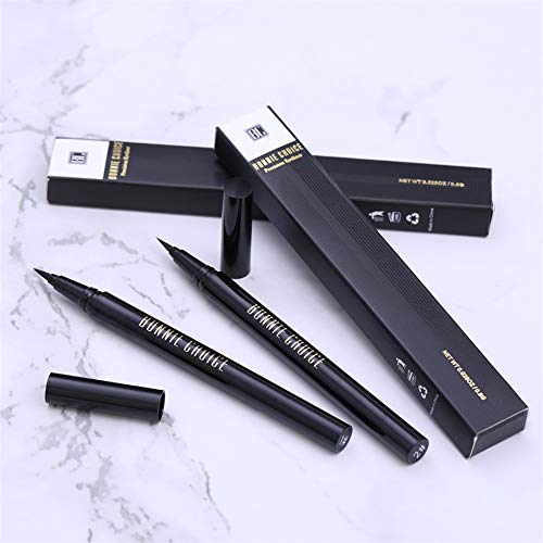 BONNIE CHOICE 2 Pack Waterproof Liquid Eyeliner Pen, Black Smudge-proof Fast Dry Eye Makeup Gel Eye Liner Ink Pen Long lasting, Sponge Head & Fibre Head - Thumbnail 7
