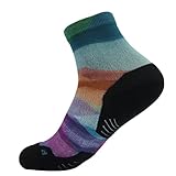 HUSO Men's Women's Colorful Printed Cushioned Elite Athletic Ankle Socks 1/2/3 Pair