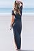 Women's Sexy V Neck Casual Beach Club Maxi Dresses Summer Party Long Dress