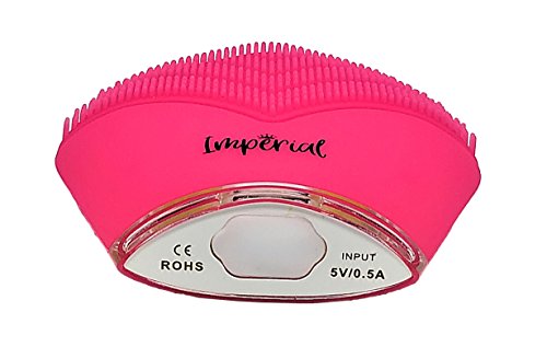 Facial Cleansing Brush Silicone Ultrasonic Massager Exfoliator Bundle With Spa Headband and Makeup Removing Wash Cloth