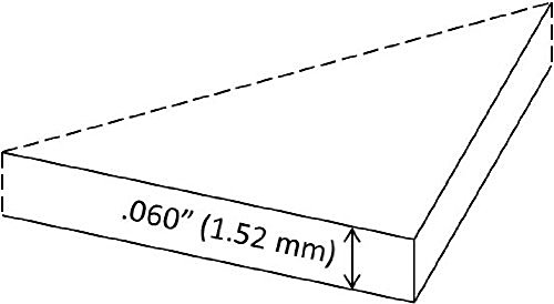 Styrene Sheets 7.6x11x.060 White - 4 Pack