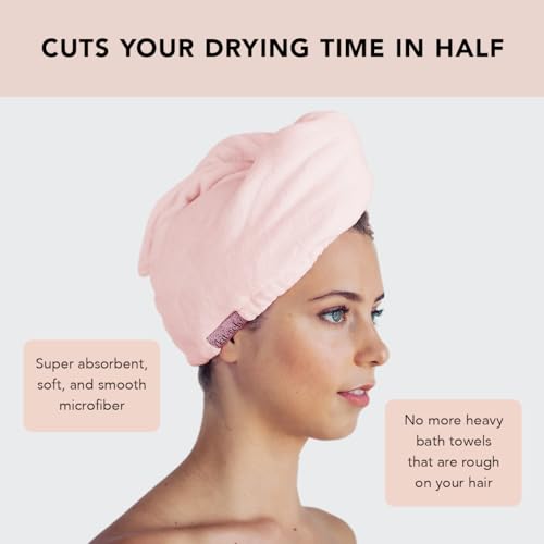 Kitsch Microfiber Hair Towel Wrap for Women Quick Dry Towel