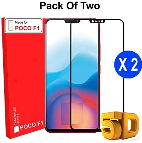 Etrocorp CASE FACTORY 5D Tempered Glass Full Glue Edge-Edge Screen Protection for Xiaomi Poco F1 (Black)
