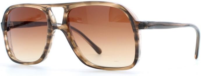 Sam Ram 2007A Brown Rectangular Certified Vintage Sunglasses For Mens