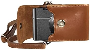 TechCare "Ever Ready" Protective Leather Camera Case Bag for Sony DSC-RX100 V, IV, III, II, Panasonic Lumix DMC-LX10K, Panasonic Lumix DMC-ZS100, Nikon COOlPIX A900, Panasonic ZS100 Case (Brown)