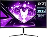 Oversteel KRYPTO 27" QHD QLED Gaming Monitor 144Hz 1ms Curved VA R1500 UK view 8