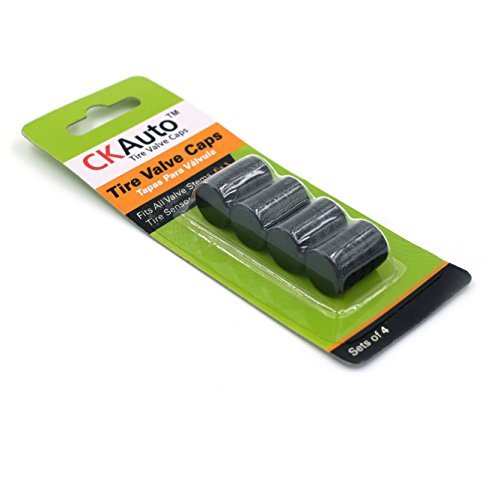 Tire Valve Stem Caps, Black, 4 pcs/Pack, Anodized Aluminum Tire Valve Cap Set, Corrosion Resistant, Universal Stem Covers for Trucks Motorcycles and Bikes