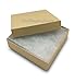 TheDisplayGuys - 100-Pack #99 Cotton Filled Cardboard Paper Jewelry Boxes Gift Case - Kraft Brown (5 Sizes Assortment) - for Shipping or Storage