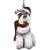 Design Toscano Christmas Ornaments - Xmas Miniature Schnauzer Holiday Dog Ornaments