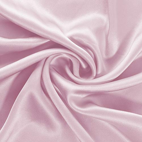 Ravmix Pillowcase King Size, 100% Pure Mulberry Silk Pillowcase for Hair and Skin with Hidden Zipper, 21 Momme 600 Thread Count Hypoallergenic Soft Breathable 1pcs (20×36inches, Light Plum)