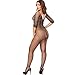 WOOPOWER Lingerie for Women Crotchless Fishnet Bodystocking, Stretch Mesh Bodysuit