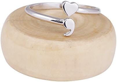 Semicolon Ring, Symbol for Suicide and Depression Awareness ALLERGY FREE Ring for Women (7)