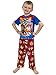 Paw Patrol Toddler Boys 3 Piece Shorts Pajamas Set (4T, Blue/Red)