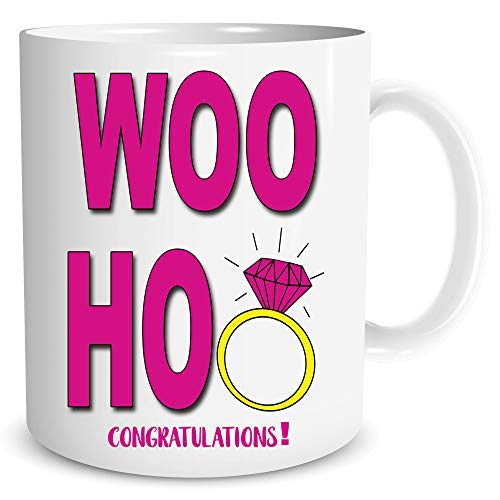 Engagement Gift Woo Hoo Congratulations Bestie Engagement Gift Friend Engaged Mug Engaged Newly Engaged Congrats Colleague Gift WSDMUG1435