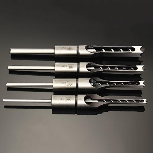 EsportsMJJ 6.35/7.94/9.5/12.7mm Woodworking Square Hole Drill Bit Mortising Chisel 1/4 to 1/2 Inch - 1/2 - Image 4