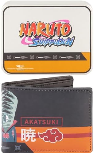 Concept One Naruto Bifold Wallet, Slim Wallet with Decorative Tin