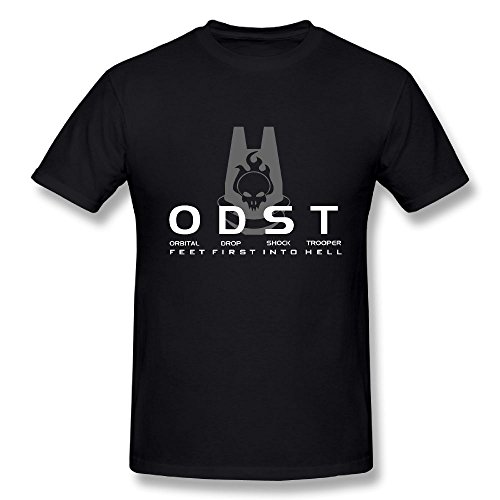 TisEEaZs Men's Halo ODST Logo T-Shirt - Particular T-Shirts Black L