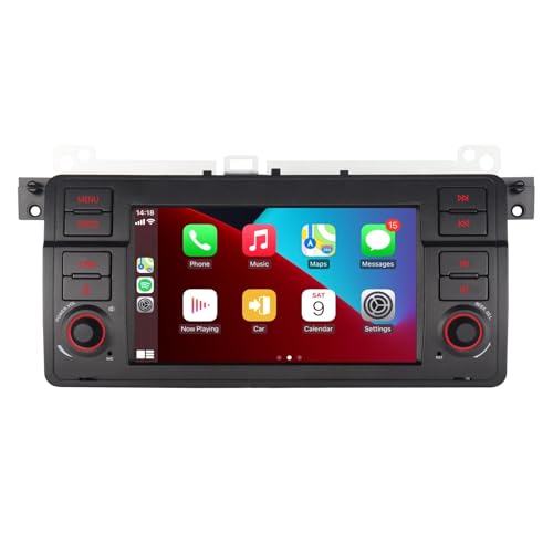 LXKLSZ Car Radio for BMW E46 3 Series 1999-2004 Compatible with Wireless Carplay/Android Auto with Touch Screen IPS/Bluetooth/Mirror Link/FM/AM/USB