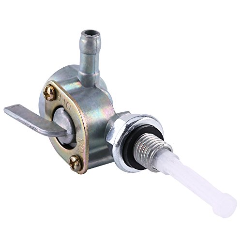 Cuque Universal Fuel Petcock Valve Pump Gas Gasoline Oil Petrol Tank Tap Shut-Off On/Off Switch Hex Nut: 14mm / 0.6in Thread Size: 10 1.25mm / 0.4 0.049in Thread Size: 10 1.25mm / 0.4 0.049in