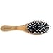 Hair Brush, Boar Bristle Hair Brush - Natural Wooden Bamboo Helps Maintain and Control Frizzy, Unmanageable Hair, While the Pins Hair Detanlger and Massage Scalp For Healthy Hair (Eco-Friendly Paddle)