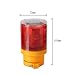 LEDHOLYT 0.3w Solar Powered Emergency Strobe Warning Light Wireless Flashing Barricade Safety Road Construction Traffic Flicker Beacon Lamp Red Color