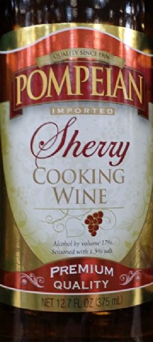 Pompeian Cooking Wine 12.7 Oz (Pack of 3) (Sherry)