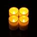 GiveU 4 Pack Battery Powered Electronic Plastic Pillar Flickering Candle With Remote Timer ,For Home Indoor & Outdoor Decoration,3x4inches,Ivory