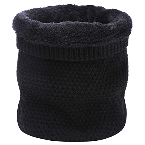 ChamRet Neck Warmer Winter Fleece Loop Scarf Men Women Windproof Face Mask Knitted Scarf Thicken for Cold Weather Cycling Motorcycle Skiing Sports