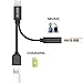 2 in 1 Lightning Adapter for iPhone 7/7 plus,ALOOK iphone 7 Adapter and 3.5mm Earphones Jack Cable [No Music Control and Calling Function] for New iPhone 7/7 plus/6/6s/6 plus/5/5s/5c - Black