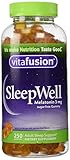 vitafusion SleepWell, 250 Gummies,3mg,Sugarfree