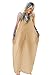 MIXMAX Women's Strappy Casual Loose Boho Chiffon Pocket Long Maxi Dress (Asian M, Apricot)
