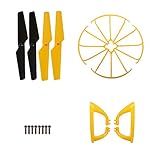 Holy Stone RC Drone Quadcopter Spare Parts Crash Pack for X401H-V2 (4 Blades Propellers+ 4 Propeller Guards+ 2 Landing Gears + 8 Screws)