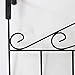 Mebbay Over The Door Hook, Metal Door Hanger, Over The Door Organizer Rack, 7 Metal Hooks for Hanging Clothes, Towels, Black, Pack of 2