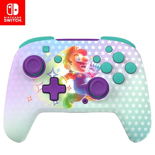Turtle Beach Rematch Wireless Controller: Invincible Mario – Nintendo Switch, Lite und OLED, leuchtet im Dunkeln, aufladbare Batterie, Offiziell Lizenziert von Nintendo