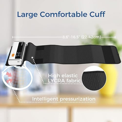 CheckMe Armfit Plus Arm Blood Pressure Monitor with ECG and ECG Report Analysis, Automatic Measurement in 30S, Free APP for Android and iOS, with Multi-User Management and Unlimited Storage
