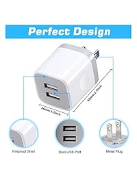 Cargador de pared USB X-EDITION 10,5 W 2,1 A, universal, 2 puertos, adaptador de alimentación USB para iPhone X, 8 8 Plus 7 7 Plus, 6 6 Plus 6S, iPad, Samsung Galaxy S5 S6 S7 Edge, Nexus, LG, HTC
