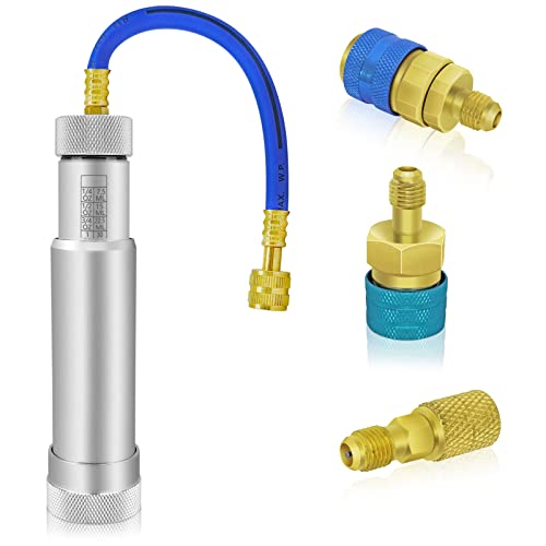 AC Dye Oil Injector Backflow Prevent Kit, HVAC Dye Oil Injector with