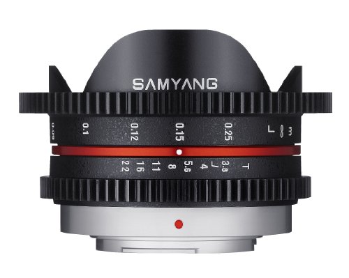 Samyang Cine SYCV75MFT 7.5mm T3.8 Cine Fisheye Lens for Olympus/Panasonic Micro 4/3 Cameras