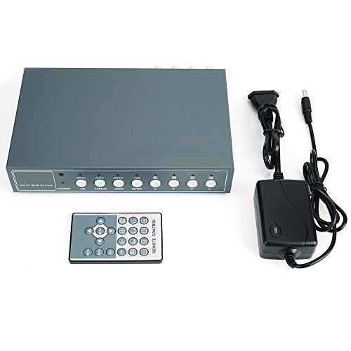 ToughstyTM 8Ch Color Non-Realtime Video Quad Processor CCTV Security Video Splitter with Audio & PIP - Thumbnail 7