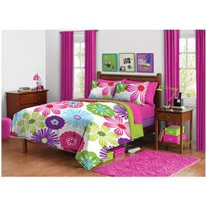 Amazon.com: 3pc Girl Fun Bright Green Pink Purple Bright ...