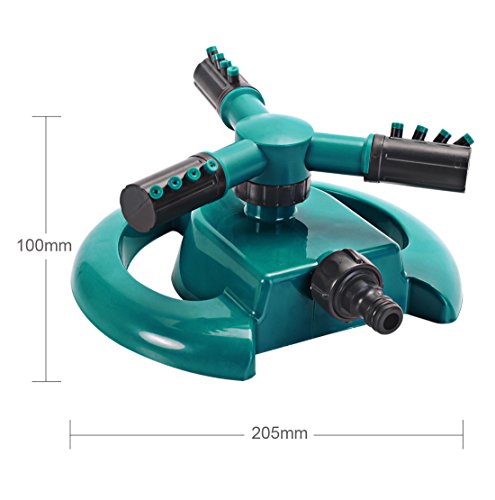 Nuevo césped Aspersor rotativo tres brazo césped para webam