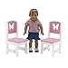 Emily Rose Doll Clothes 18 Inch Doll Kitchen Dining Chairs Accessories Furniture | 18