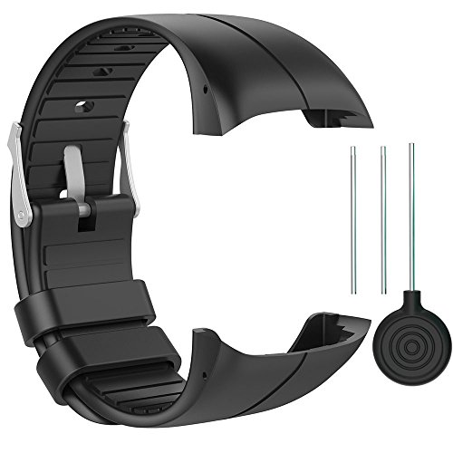 QGHXO Band for Polar M400/M430, Soft Adjustable Silicone Replacement Wrist Watch Band for Polar M400 QGHXO Band for Polar M400/M430, Soft Adjustable Silicone Replacement Wrist Watch Band for Polar M400