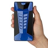 Brightech - SCORPION Portable Car Battery Jump Starter with SmartJump Technology - Combination Handheld Jump Box and Battery Charger for Electronics and Mobile Devices with Carrying Case - Cobalt Blue