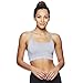Reebok Women's Strappy Longline Sports Bra - Racerback Medium Impact Bralette w/Removable Cups