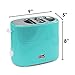 Elite by Americana ECT-542BL Retro Pop-Up Hot Dog and Bun Toaster Cooker Machine with Tongs, Heat Veggie Links Kosher Beef Turkey Sausages Bratwurst, 2 Slice, Blue