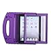 HDE Case for iPad 2 3 4 Kids Shockproof Bumper Hard Cover Handle Stand with Built in Screen Protector for Apple iPad 2nd 3rd 4th Generation (Purple)