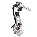 Aideepen ROT3U 6DOF Aluminium Robotic Arm Kit Silver Mechanical Robotic Clamp Claw Without Servo