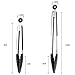 DeCuLo Kitchen Silicone Tongs, Stainless Steel Cooking Tongs with Silicone Tips, Kitchen Tongs for Cooking, 2 Pack (9 and 12 inch)