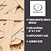 300 pcs Jumbo Wooden Craft Sticks Pack - Bulk Popsicle Sticks for Arts & Crafts Projects, Holiday Ornament Crafting, Ice Cream, Waxing